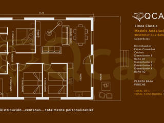 MODELO ANDALUCIA. LINEA CLASSIC, QCASA.Madrid. Viviendas industrializadas eficientes de hormigón QCASA.Madrid. Viviendas industrializadas eficientes de hormigón