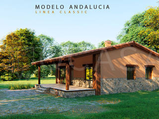 MODELO ANDALUCIA. LINEA CLASSIC, QCASA.Madrid. Viviendas industrializadas eficientes de hormigón QCASA.Madrid. Viviendas industrializadas eficientes de hormigón Casas prefabricadas Hormigón