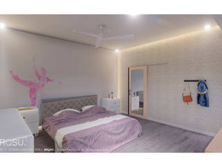 Habitación "C", ARQSU, Arquitectura e Interiorismo ARQSU, Arquitectura e Interiorismo Modern style bedroom