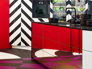 Opvallende kleuren bij het Eigen Huis & Interieur trendpaviljoen, Pure & Original Pure & Original 주방 설비 금속