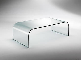 Glass tables for living rooms, INFABBRICA INFABBRICA Modern living room Glass Transparent