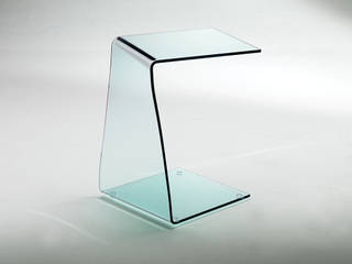 Glass tables for living rooms, INFABBRICA INFABBRICA モダンデザインの リビング ガラス 透明