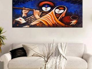 Radha Krishna Wall Paintings, WallMantra WallMantra Other spaces