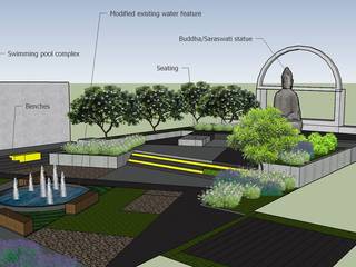 Mussoorie International School, Uttarakhand, Kiasma Landscapes Kiasma Landscapes Jardines zen