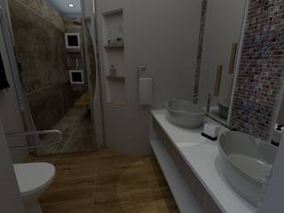 Diseño y remodelación de baño, OHANA STUDIO OHANA STUDIO Modern bathroom