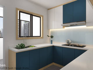 Jalan Damai, Swish Design Works Swish Design Works Built-in kitchens Plywood