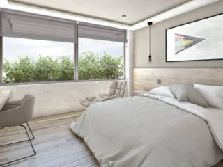 La Serena Senior Living, Mouret Arquitectura Mouret Arquitectura Moderne slaapkamers