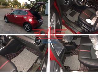 Thảm Lót Sàn Ô Tô Mazda 2, ONEAUTO ONEAUTO Other spaces Leather Grey