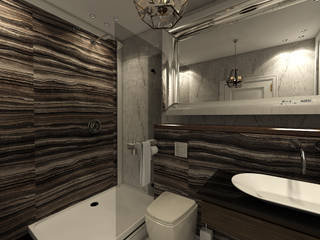 НЕОКЛАССИКА(сан.узел), STUDIO DESIGN КРАСНЫЙ НОСОРОГ STUDIO DESIGN КРАСНЫЙ НОСОРОГ Classic style bathrooms Marble