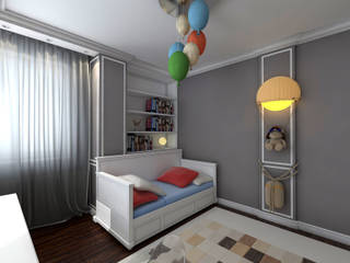 НЕОКЛАССИКА(спальня мальчика), STUDIO DESIGN КРАСНЫЙ НОСОРОГ STUDIO DESIGN КРАСНЫЙ НОСОРОГ Boys Bedroom