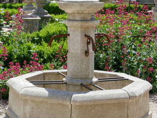 Fontaines en pierre de taille - Atelier Alain Bidal : fabrication artisanale de fontaines pour jardin en pierre naturelle française de qualité., Atelier Alain BIDAL - Taille de pierre et Matériaux anciens en Provence Atelier Alain BIDAL - Taille de pierre et Matériaux anciens en Provence 禪風庭院 石器