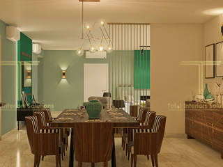 DLF Crest - Gurugram, Total Interiors Solutions Pvt. ltd. Total Interiors Solutions Pvt. ltd. Modern dining room
