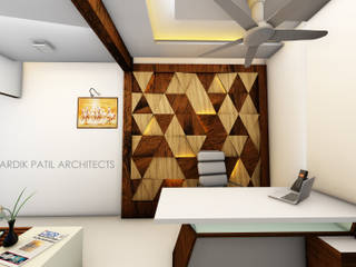 PRIVATE OFFICE AT VIRAR, HARDIK PATIL ARCHITECTS HARDIK PATIL ARCHITECTS Espaços comerciais