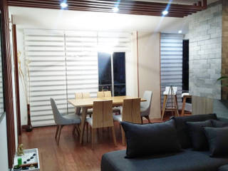 Remodelación zona social , Kaizen diseño interior Kaizen diseño interior Living room