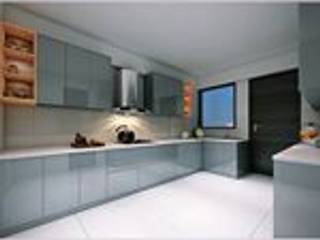 kitchen interior work, Monoceros Interarch Solutions Monoceros Interarch Solutions Unit dapur Kaca