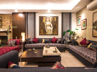 Palm Springs Villa, Total Interiors Solutions Pvt. ltd. Total Interiors Solutions Pvt. ltd. Living room