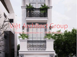 Nhà phố hiện đại mặt tiền đẹp, VIỆT ARCHITECT VIỆT ARCHITECT منازل التراس