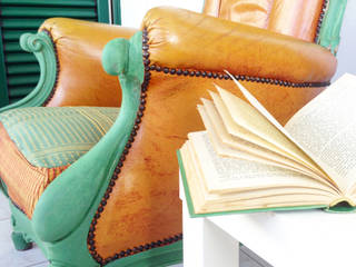 Green Berger, Revì Art - Upcycling Furniture Design Revì Art - Upcycling Furniture Design 에클레틱 거실 우드 녹색