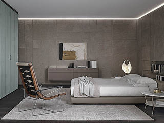 Decore seu quarto com o mobiliário de luxo italiano da Rimadesio, Eurooo Brasil Eurooo Brasil Modern style bedroom