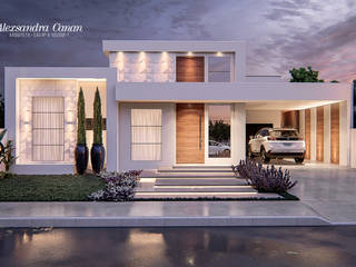 Residência J., Alexsandra Canan Arquitetura e Interiores Alexsandra Canan Arquitetura e Interiores Detached home اینٹوں