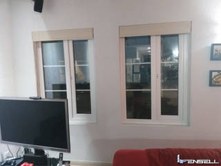 Proyecto Infonavit , FENSELL FENSELL Вікна & Дверi Windows Пластик Білий