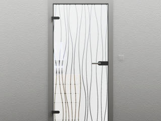 Glastüren - Teilsatiniert, GLASTÜR-NACH-MASS GLASTÜR-NACH-MASS Modern style doors Glass