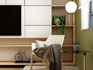 Small Space, Coohom Coohom Salas de estilo moderno