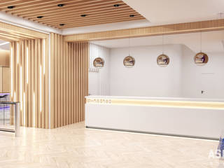 Дизайн интерьеров фитнесс-клуба ULTRA в Ульяновске, Студия авторского дизайна ASHE Home Студия авторского дизайна ASHE Home Коммерческие помещения