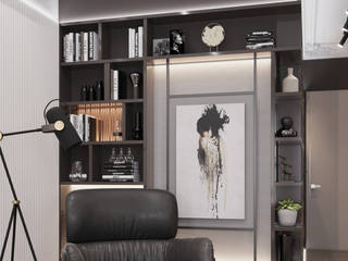 Дизайн квартиры в ЖК Тихая Роща, Студия авторского дизайна ASHE Home Студия авторского дизайна ASHE Home Eclectic style living room