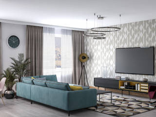 Проект квартиры "Копенгаген", Технологии дизайна Технологии дизайна Eclectic style living room