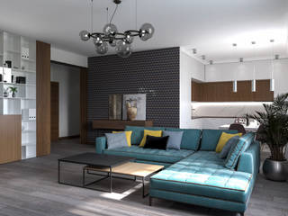 Проект квартиры "Копенгаген", Технологии дизайна Технологии дизайна Living room