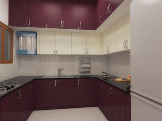 Mr.Jagadeesh Residence, Aesthetic Minds Aesthetic Minds Kitchen units