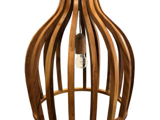 LAMPARA TREKA , COMERCIALIZADORA DE ACCESORIOS Y MUEBLES CONTEMPORANEOS SA DE CV COMERCIALIZADORA DE ACCESORIOS Y MUEBLES CONTEMPORANEOS SA DE CV Rustic style garden Wood Wood effect