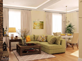 Фисташковая палитра, ADeson ADeson Country style living room