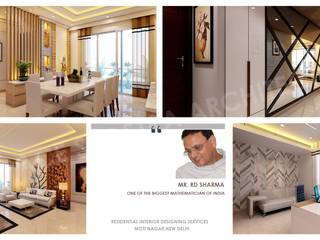 Residential Interiors_MR. RD SHARMA JI, SPACE SHASTRA ARCHITECTS SPACE SHASTRA ARCHITECTS Salas de jantar modernas