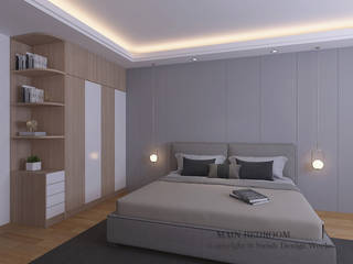 Hougang St 91, Swish Design Works Swish Design Works Dormitorios pequeños Contrachapado