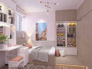 Lorong Lew Lian, Swish Design Works Swish Design Works Dormitorios pequeños Contrachapado