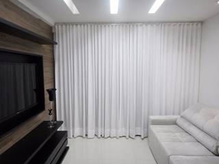 Cortina Prega Wave, Vestindo Meu Lar Cortinas Vestindo Meu Lar Cortinas Puertas y ventanas modernas Lino Rosa