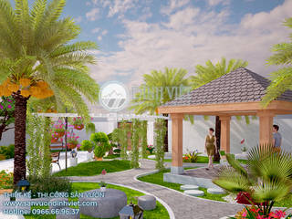 Thiết kế cải tạo vườn biệt thự trước nhà tại Vĩnh Long, Sân Vườn Đỉnh Việt Sân Vườn Đỉnh Việt