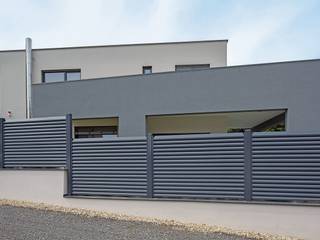 Modell GOETHE, Super-Zaun Super-Zaun Jardins de fachadas de casas Alumínio/Zinco
