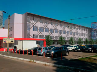 РЕНОВАЦІЯ ОФІСНОГО ЦЕНТРУ АШАН | RECONSTRUCTION OF THE OFFICE CENTER AUCHAN, Vladimir Glukhomanyuk architect Vladimir Glukhomanyuk architect Espacios comerciales Hierro/Acero