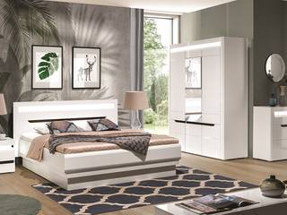 Moderne Schlafzimmer Sets "IRIS" "LINN" "FOREST" "LOTOS", QMM TraumMoebel QMM TraumMoebel Спальня в стиле модерн