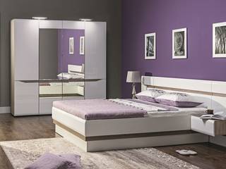 Moderne Schlafzimmer Sets "IRIS" "LINN" "FOREST" "LOTOS", QMM TraumMoebel QMM TraumMoebel モダンスタイルの寝室