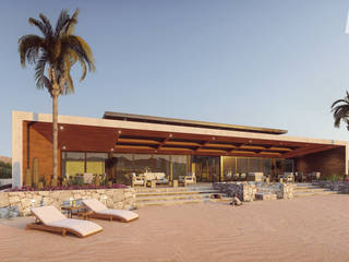 Diseño de Condominios en la Playa, Merarki Arquitectos Merarki Arquitectos Terrace house