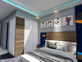 Bakü Otel odası Projesi, Akay İç Mimarlık & Tasarım Akay İç Mimarlık & Tasarım Modern style bedroom