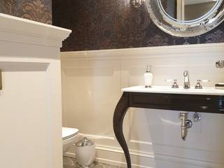 Sariyer Yali dairesi misafir wc.2019.., Berfudesign Berfudesign Colonial style bathroom