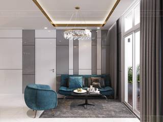 Thiết kế nội thất hiện đại: Không gian thanh lịch của căn hộ chung cư, ICON INTERIOR ICON INTERIOR Modern Living Room