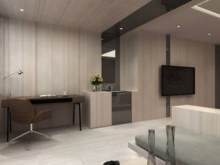 月子中心3D設計圖, 一居空間設計有限公司 一居空間設計有限公司 Dormitorios de estilo moderno