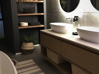 4, Duvenci Interiors Duvenci Interiors Modern bathroom لکڑی Wood effect