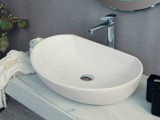 Lavabi da appoggio in varie forme e misure ceramica bianca , Bagno Italia Bagno Italia Ванна кімната Керамічні